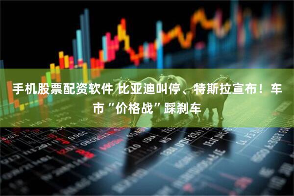 手机股票配资软件 比亚迪叫停、特斯拉宣布！车市“价格战”踩刹车